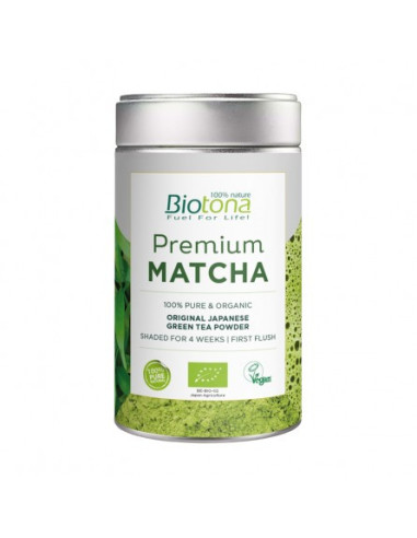 Te Matcha Premium polvo Bio 80g Biotona