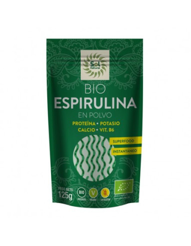 Espirulina en polvo Bio 125g Sol Natural