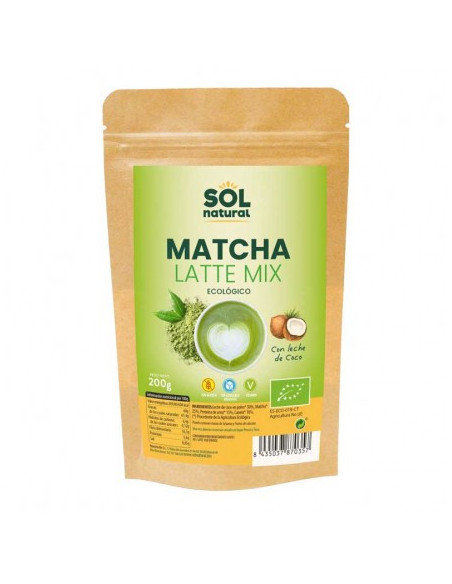 Matcha latte mix Bio 200g Sol Natural