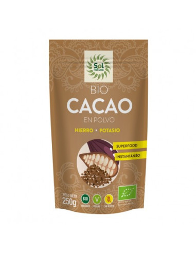 Cacao en polvo crudo raw bio 250g Sol Natural