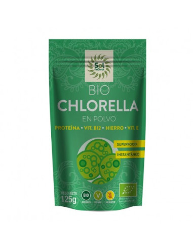 Chlorella en polvo Bio 125g Sol Natural