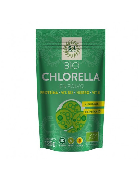 Chlorella en polvo Bio 125g Sol Natural